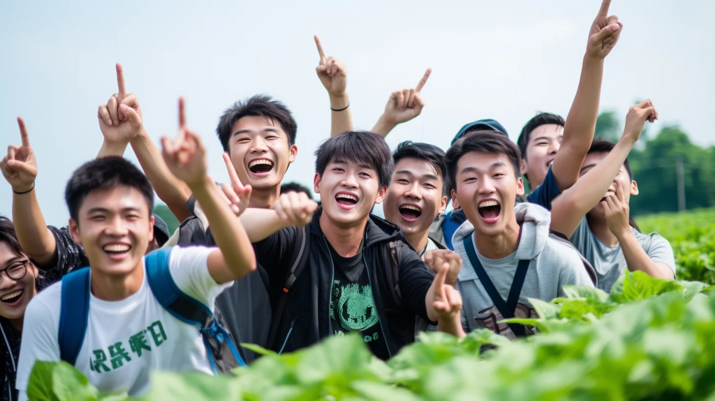 Joven de pie en un campo agrícola, representando una nueva generación de productores rurales