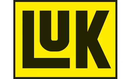 Logotipo oficial de la marca LUK, especializada en sistemas de embrague y transmisión automotriz